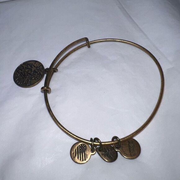 Alex and Ani Antiqued Gold Tone “Aunt” Charm Bracelet - Picture 7 of 7